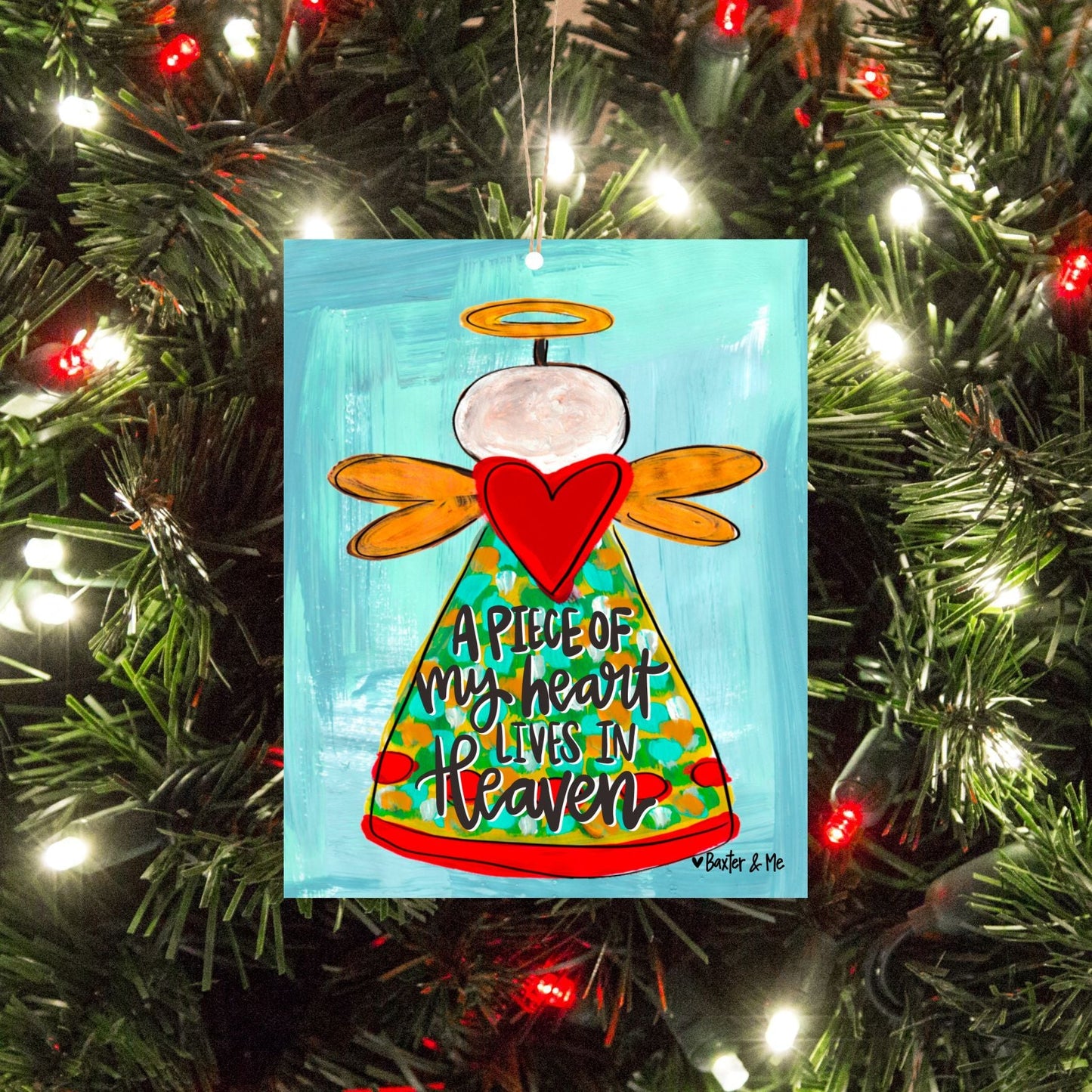 A Piece of my Heart Lives in Heaven Ornament