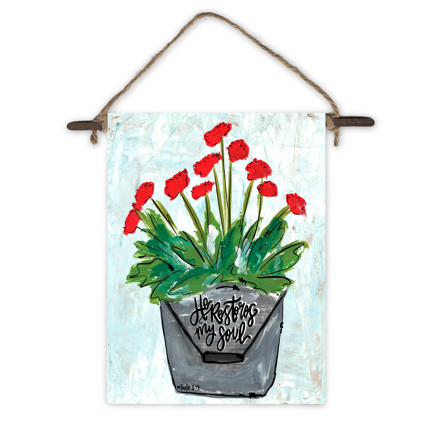 Restores My Soul Mini Wall Hanging