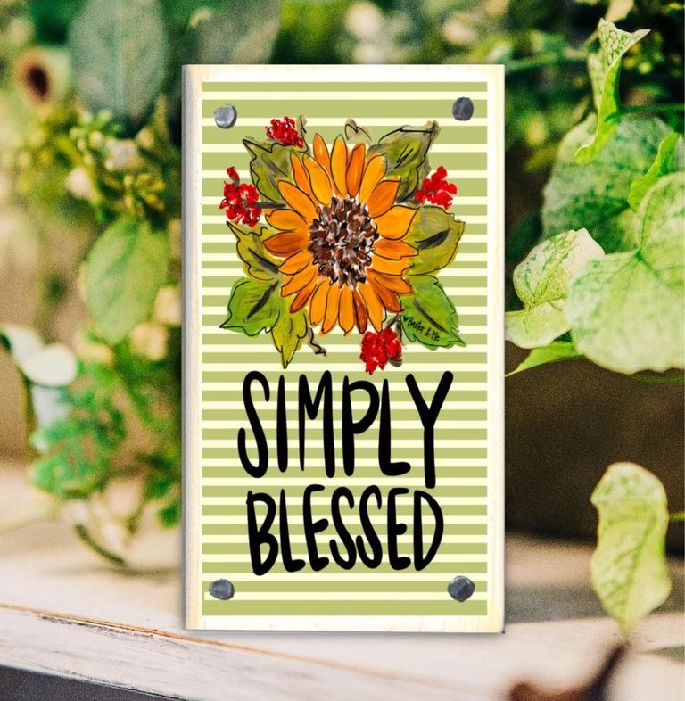 Simply Blessed Happy Block
