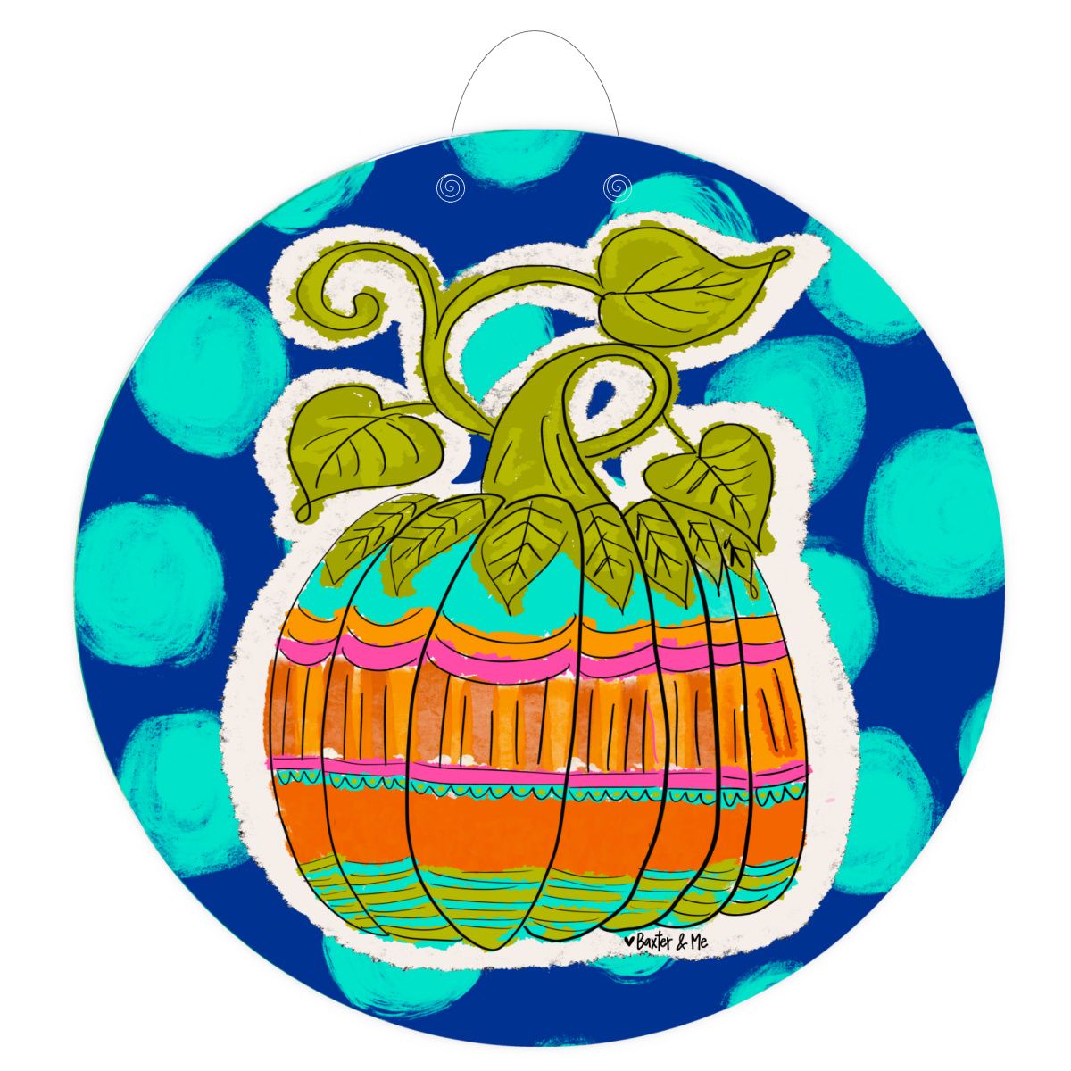 Boho Pumpkin Door Hanger