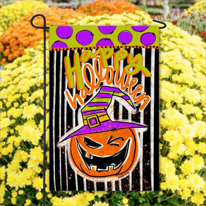 Halloween Pumpkin Garden Flag