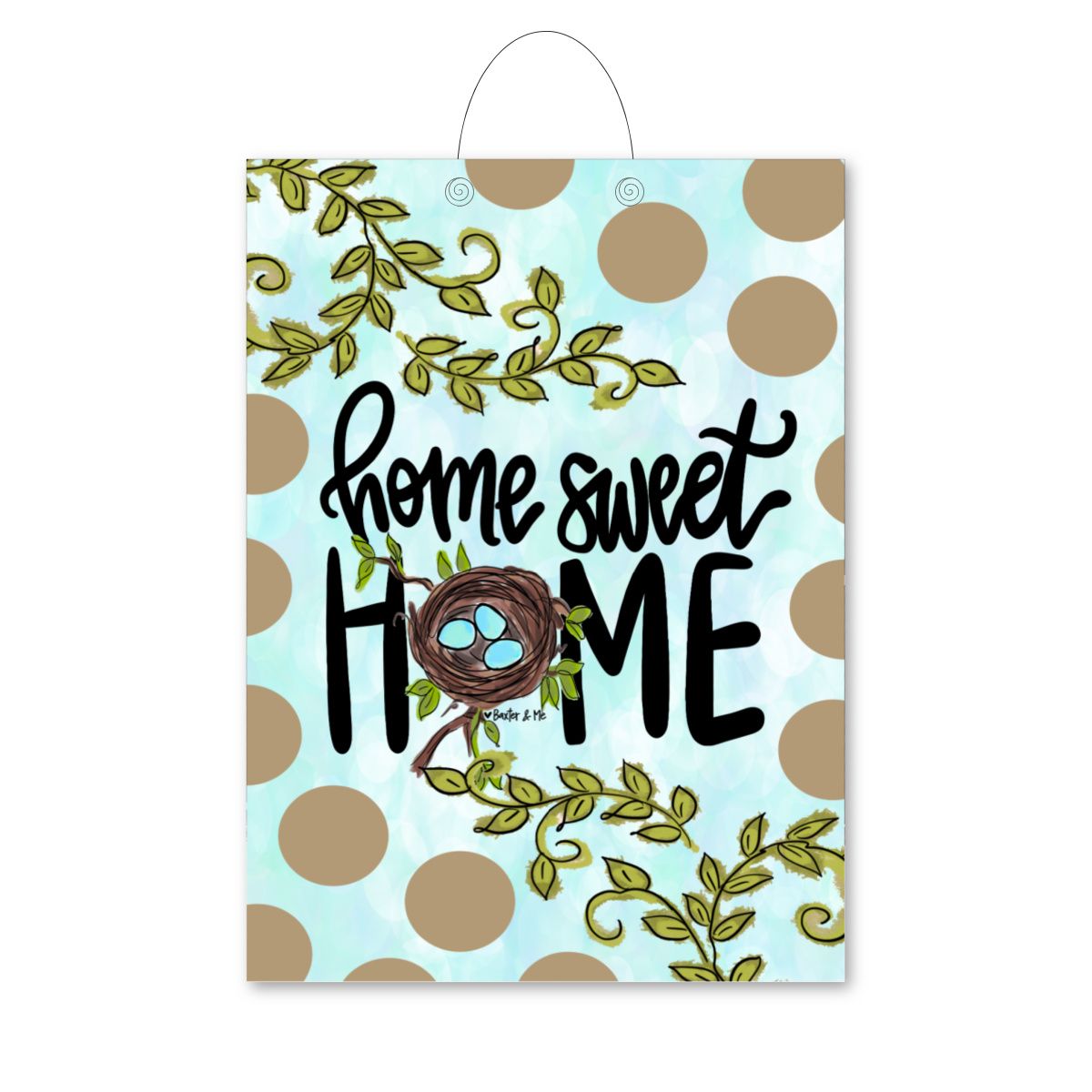 Home Sweet Home Bird Nest Door Hanger