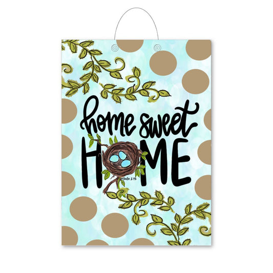 Home Sweet Home Bird Nest Door Hanger