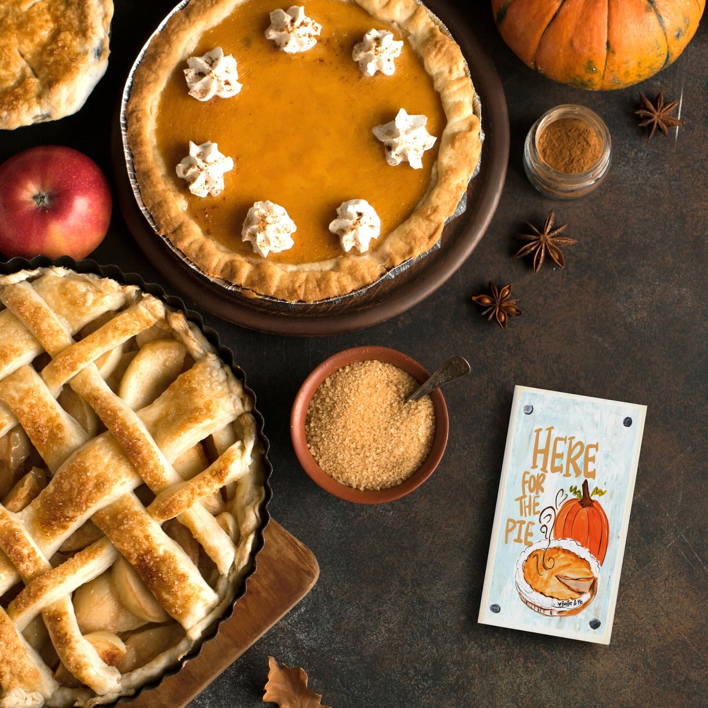 Here for the Pie Happy Block