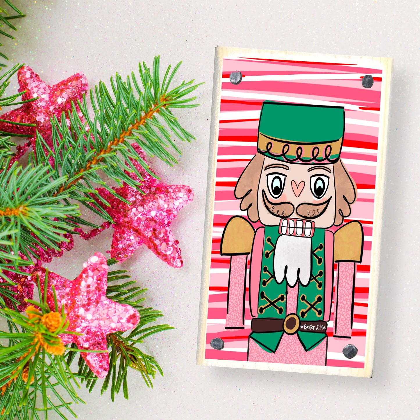 Pink Candy Nutcracker Happy Block