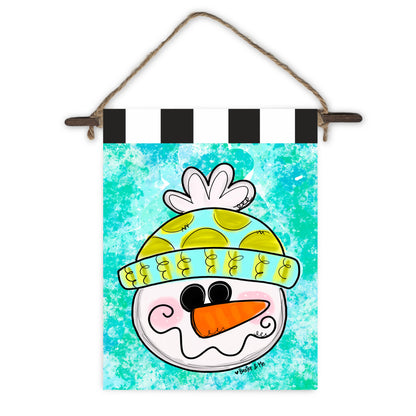 Happy Snowman Mini Wall Hanging