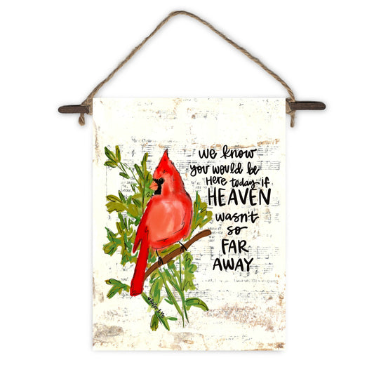 If Heaven Wasn't So Far Away Mini Wall Hanging