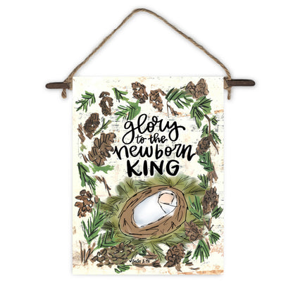 Glory to the Newborn King Mini Wall Hanging