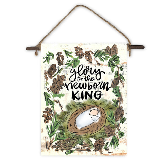 Glory to the Newborn King Mini Wall Hanging