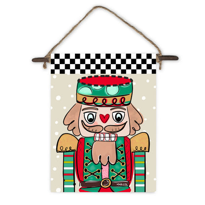 Checkered Nutcracker Mini Wall Hanging