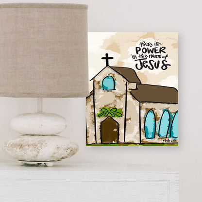 Power in the Name of Jesus Wrapped Canvas