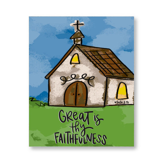 Great is Thy Faithfulness Church Wrapped Canvas