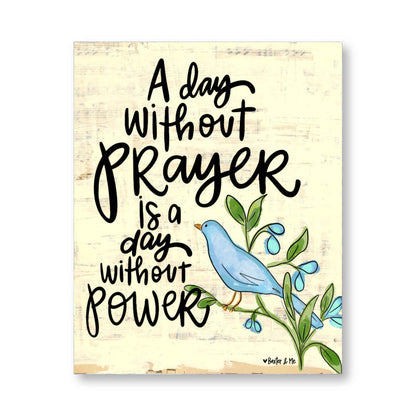 Power in Prayer Wrapped Canvas