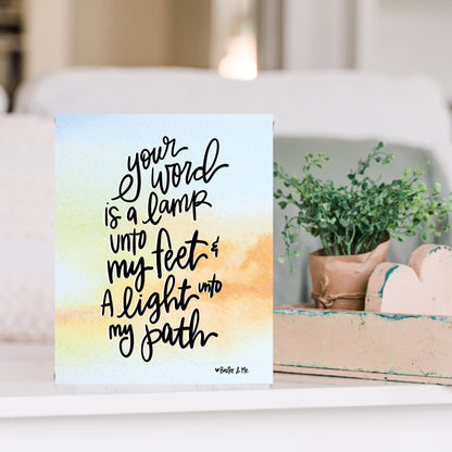 Your Word is a Lamp Wrapped Canvas