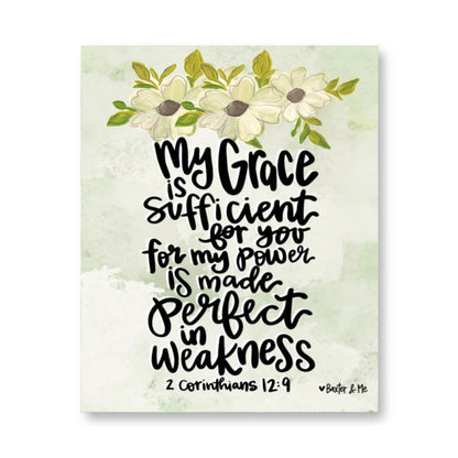 Grace is Sufficient Wrapped Canvas