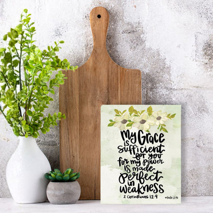 Grace is Sufficient Wrapped Canvas