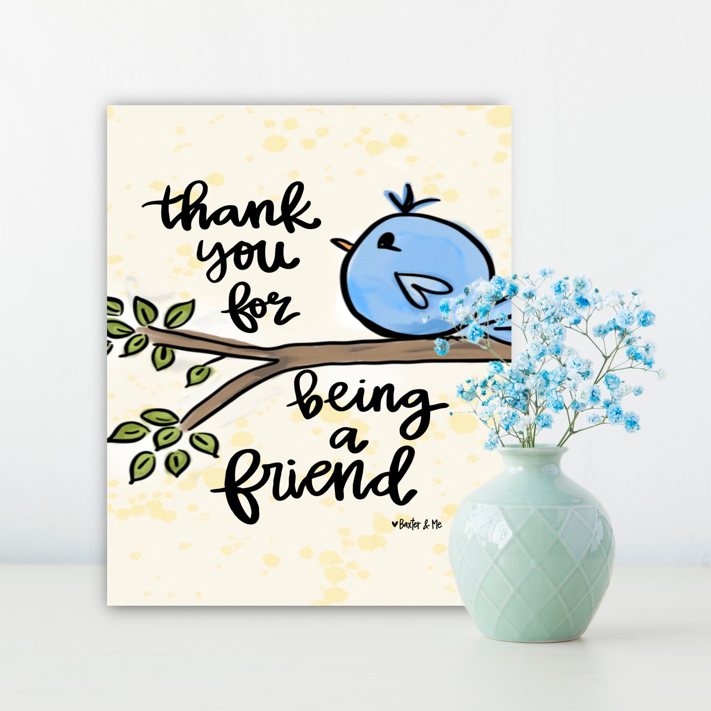 Thank You for Being a Friend Wrapped Canvas