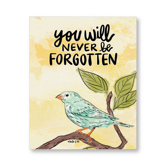 Never Forgotten Wrapped Canvas