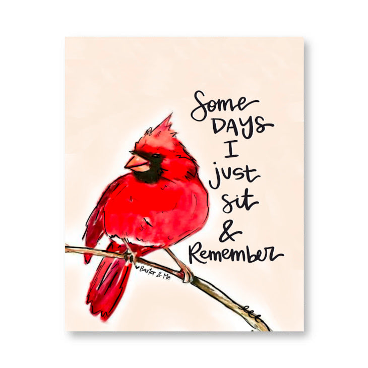 Sit & Remember Wrapped Canvas - 8" x 10"