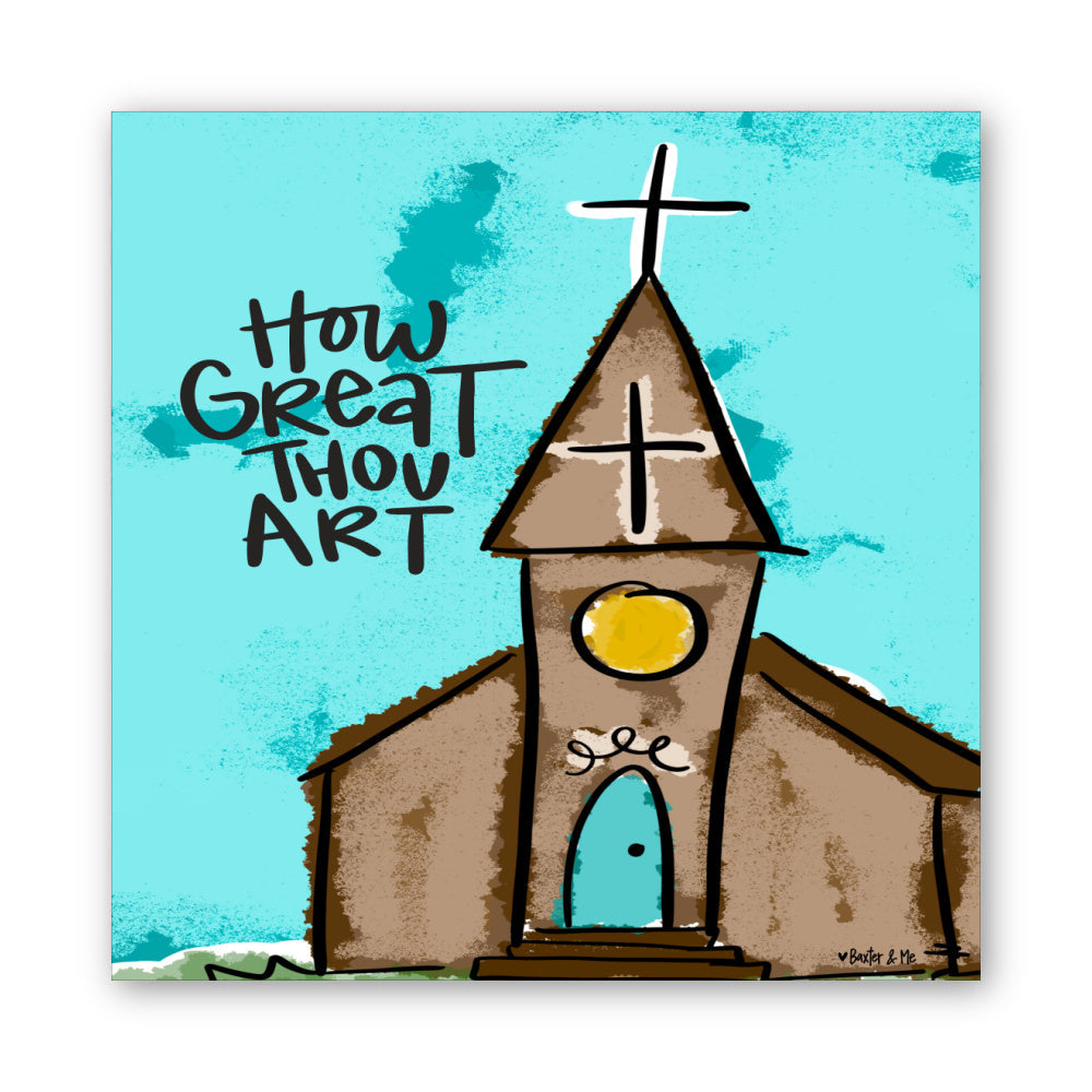 How Great Thou Art Church Wrapped Canvas