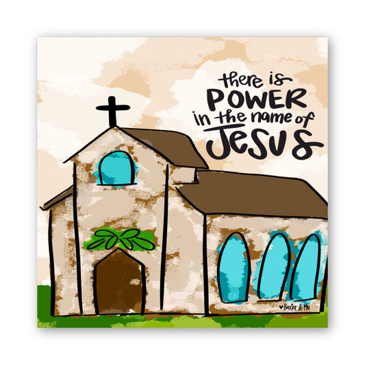 Power in the Name of Jesus Wrapped Canvas