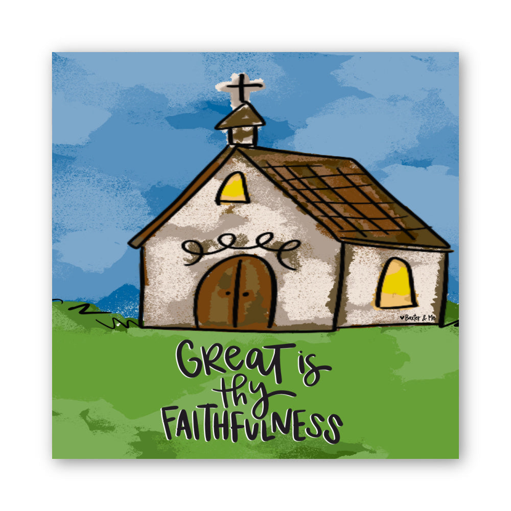 Great is Thy Faithfulness Church Wrapped Canvas