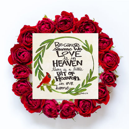 Heaven Cardinal Wrapped Canvas