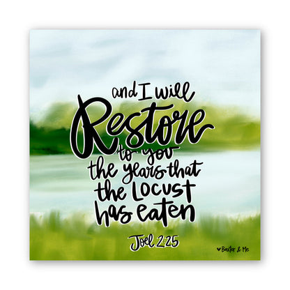 Restore the Years Wrapped Canvas