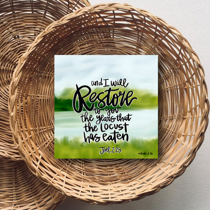 Restore the Years Wrapped Canvas