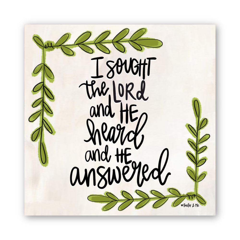 Sought the Lord Wrapped Canvas