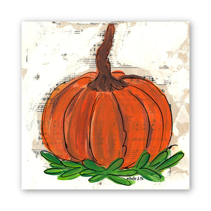 Pumpkin Hymn Wrapped Canvas