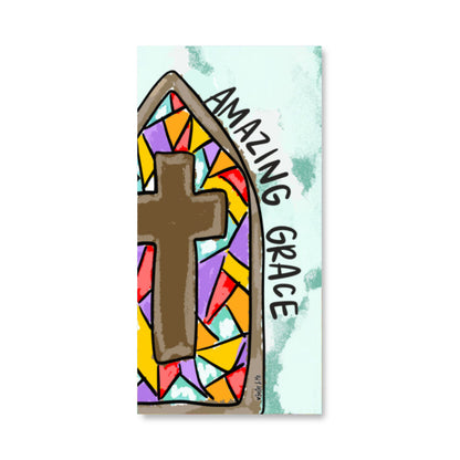 Amazing Grace Stained Glass Wrapped Canvas