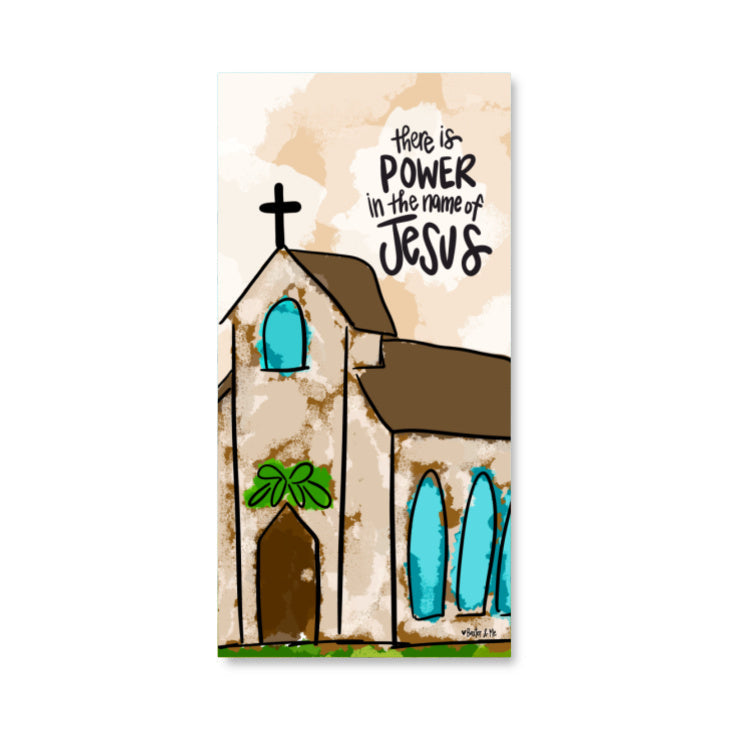 Power in the Name of Jesus Wrapped Canvas