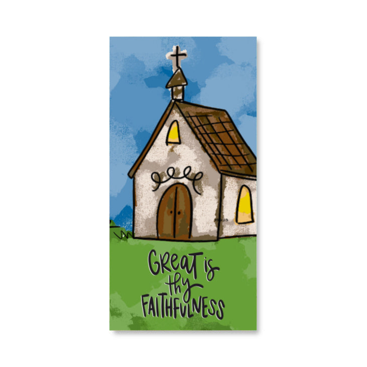 Great is Thy Faithfulness Church Wrapped Canvas