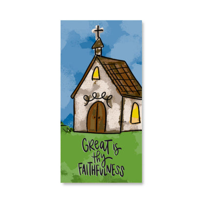 Great is Thy Faithfulness Church Wrapped Canvas