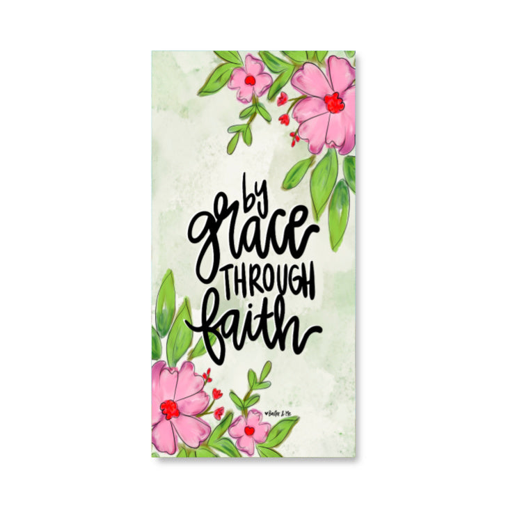 By Grace Through Faith Wrapped Canvas