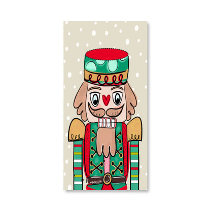 Red & Green Nutcracker Wrapped Canvas