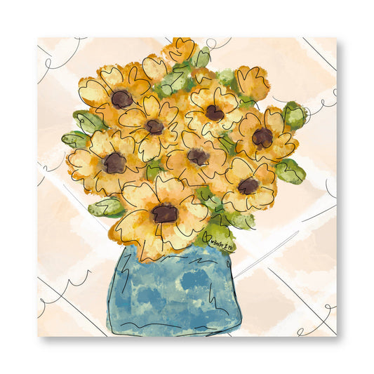 Golden Hour Booms Wrapped Canvas