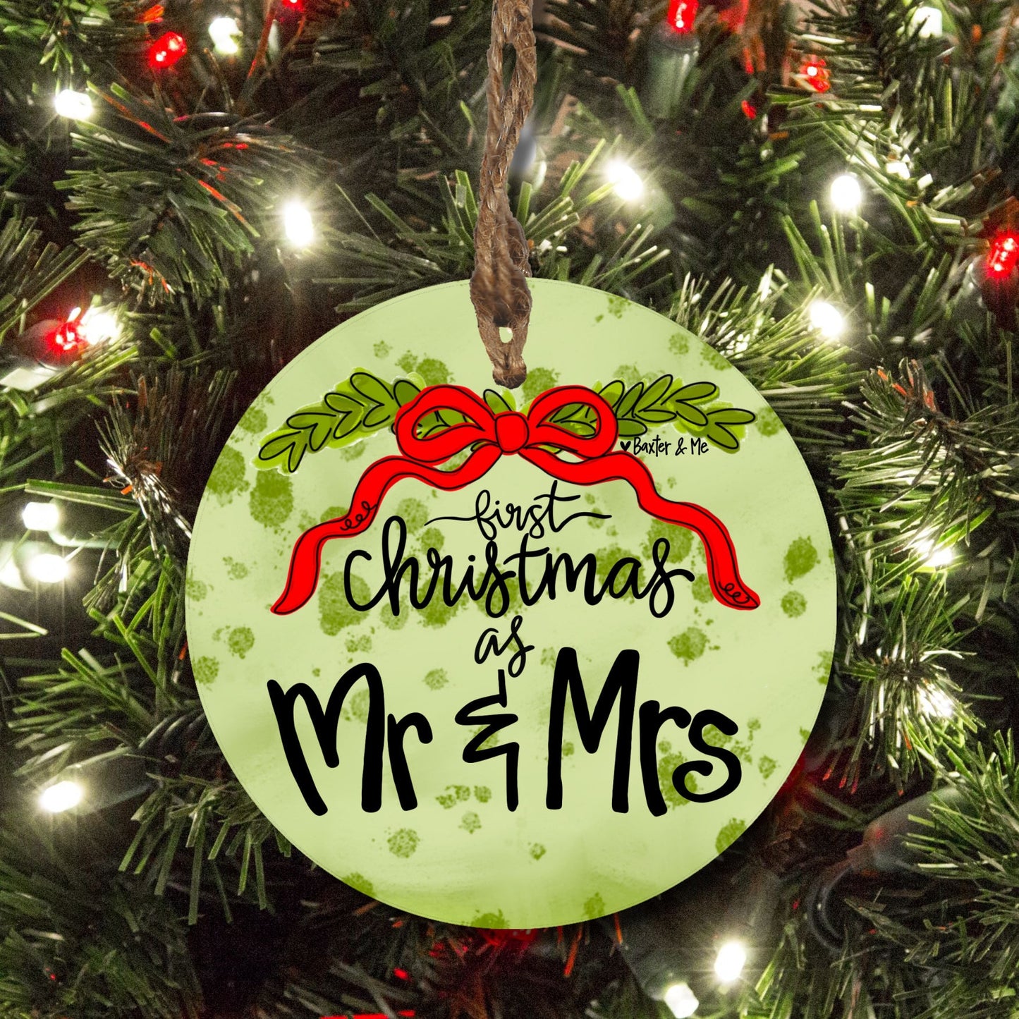 First Christmas as Mr. &  Mrs. Ornament