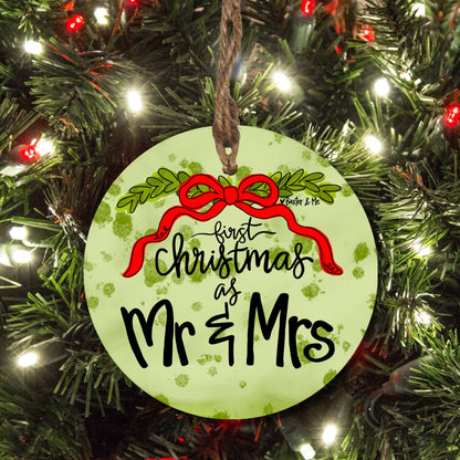 First Christmas as Mr. &  Mrs. Ornament