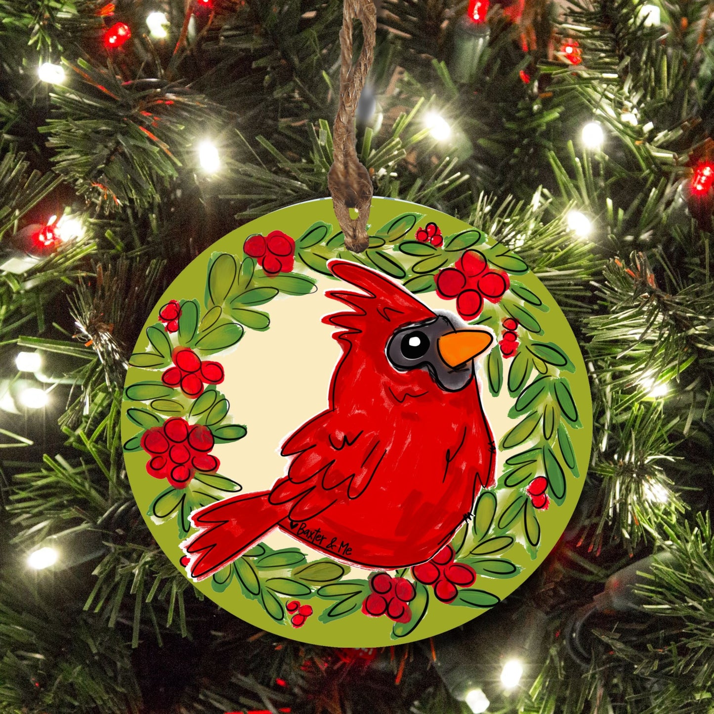 Christmas Cardinal Ornament