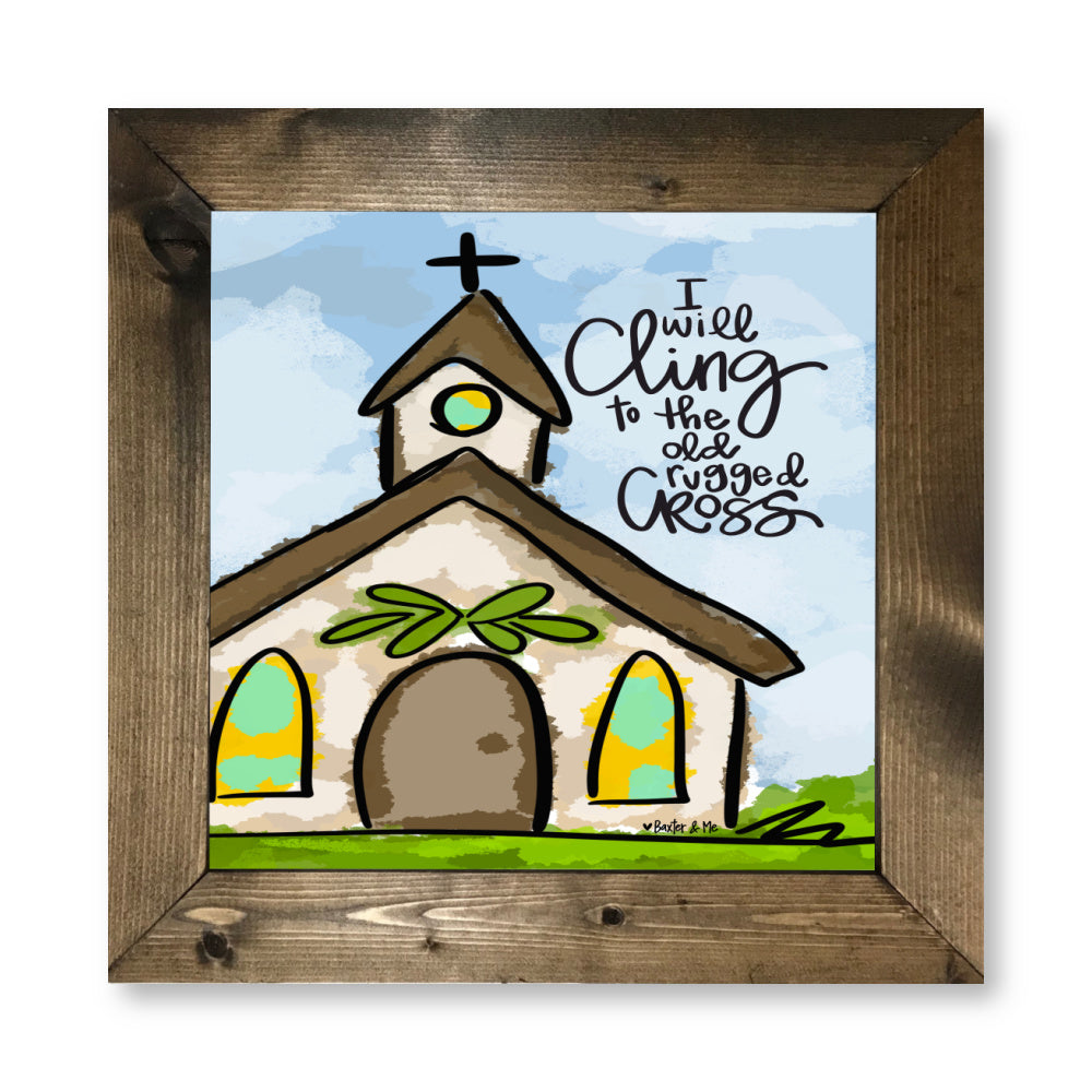 Old Rugged Cross Framed Art