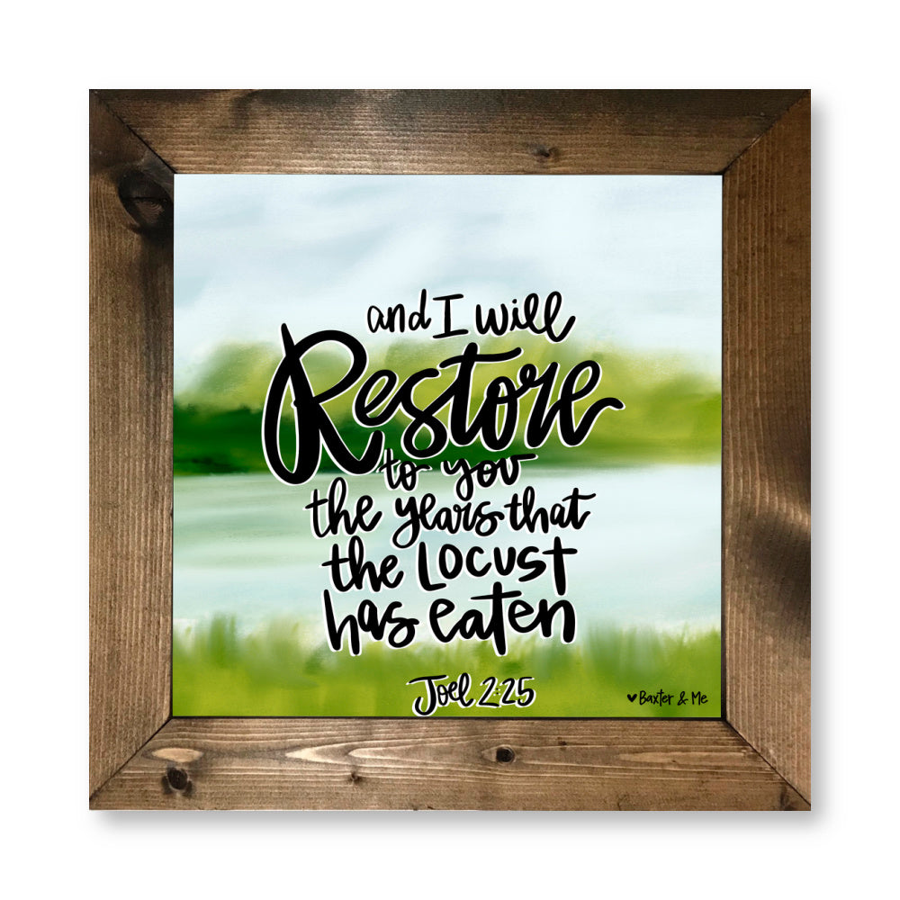 Restore the Years Framed Art