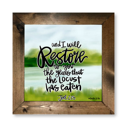 Restore the Years Framed Art