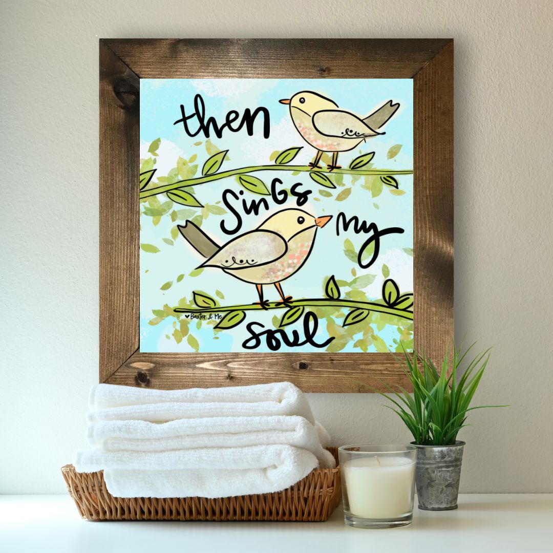 Then Sings My Soul Birds Framed Art