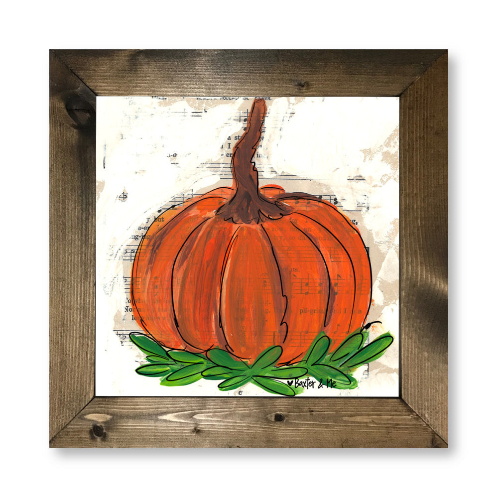 Pumpkin Hymn Framed Art