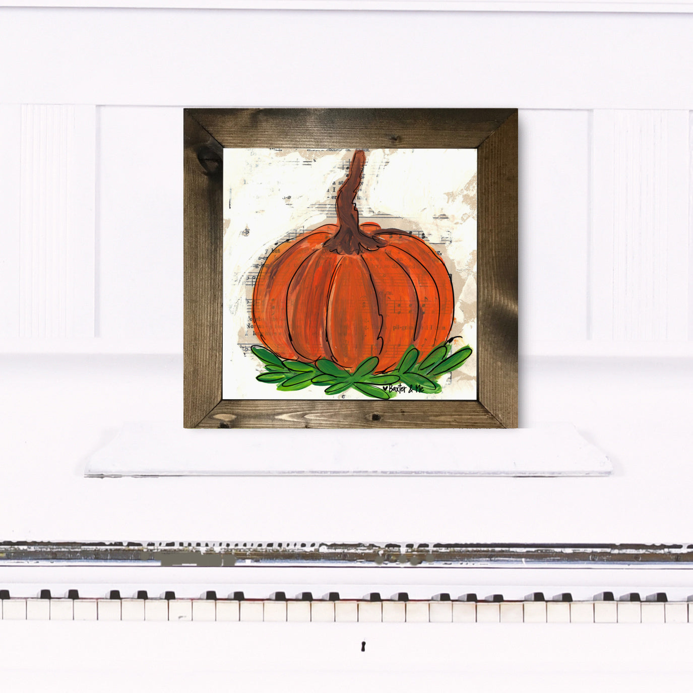 Pumpkin Hymn Framed Art