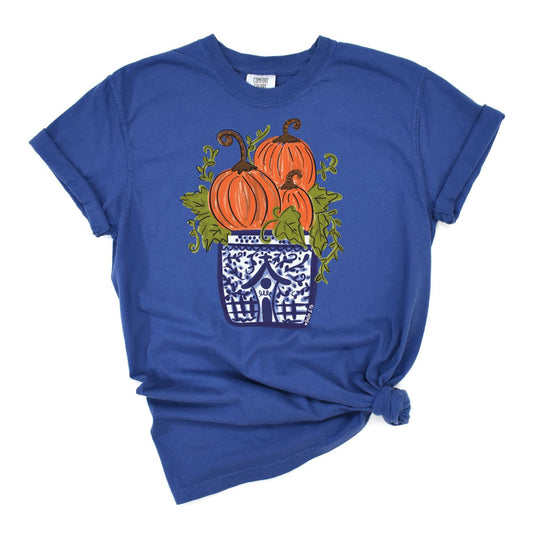 Blue Willow Pumpkin Stack T-Shirt