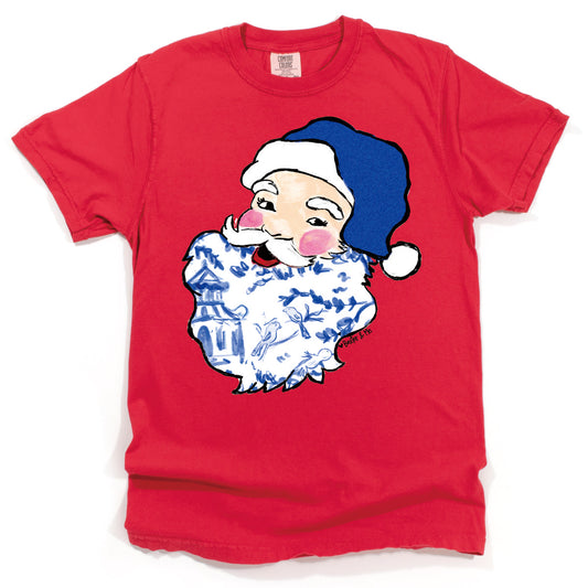 Blue Willow Santa T-Shirt