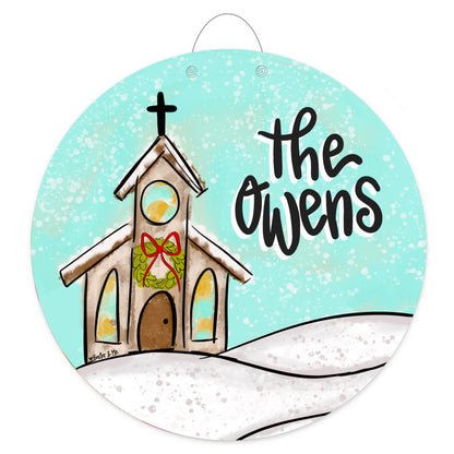 Oh Holy Night Church Door Hanger